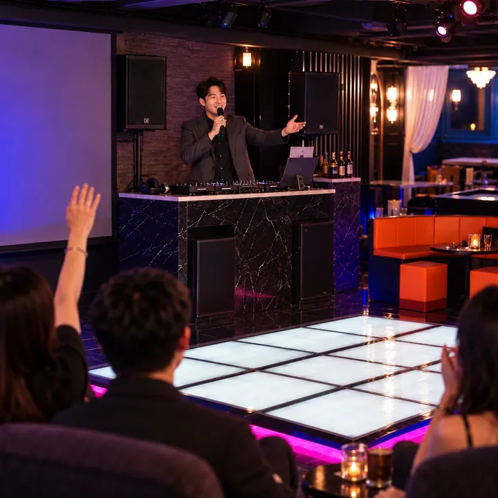 부산 여성전용바 비아이피바 DJ 박스 MC 이벤트 진행